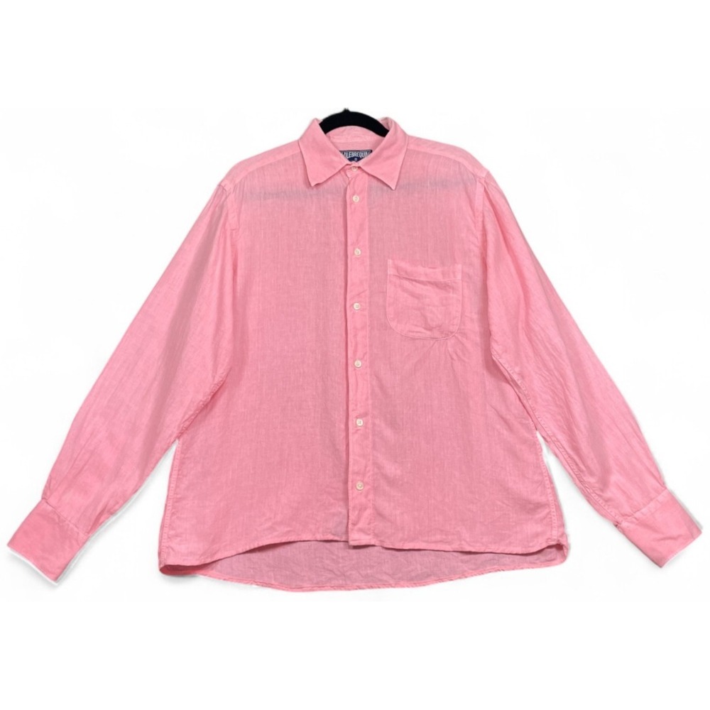 Vilebrequin Linen Shirt Pink Medium